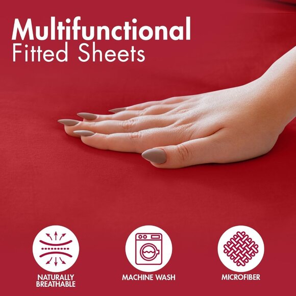 Queen Bed Sheet Set   4Pcs Bedding Set - Picture 3 of 7